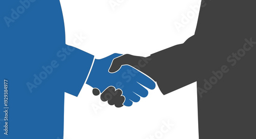 Two People Shaking Hands in Agreement.