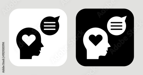 Interest Focus Icon In Black and White Glyph Style