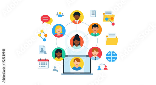 Digital Collaboration Network: Diverse Remote Teams, Online Communication, and Global Connections