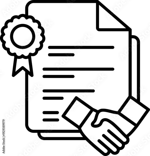 Business Agreement Handshake Document.