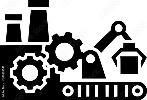 Industrial Factory Machine Gears.