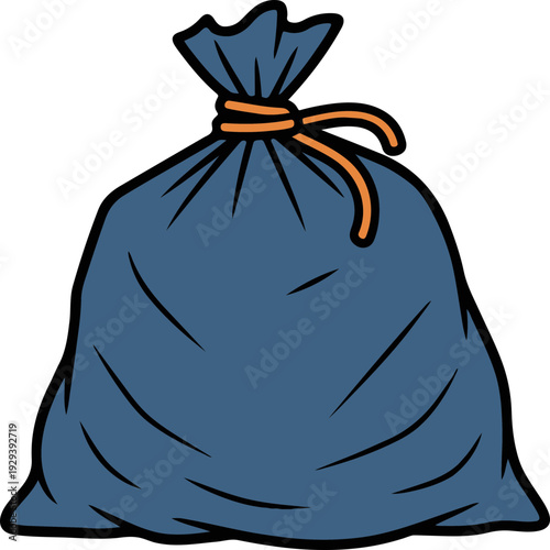 Large Blue Trash Bag.