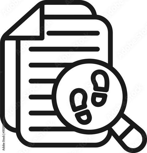 Magnifying Glass on Document.