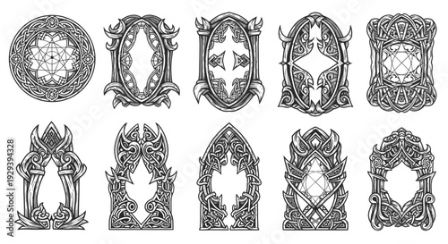 Fantasy Ornate Frames and Borders - Ornate Celtic and Viking Designs