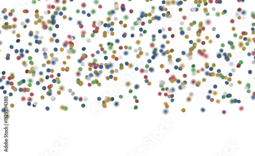 Abstract background featuring confetti dots in multiple colors for festive occasions. Perfect for celebrations and holid