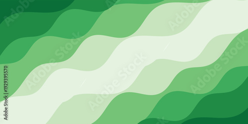 Abstract green wave background, Vector green line background curve element with white layers vector ilustration benner walpaper desain eps10