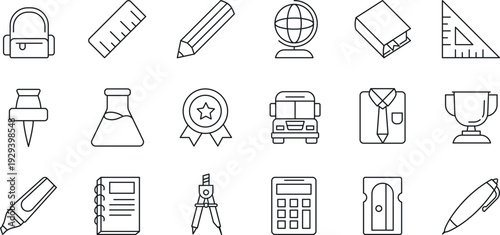 School Icon Set