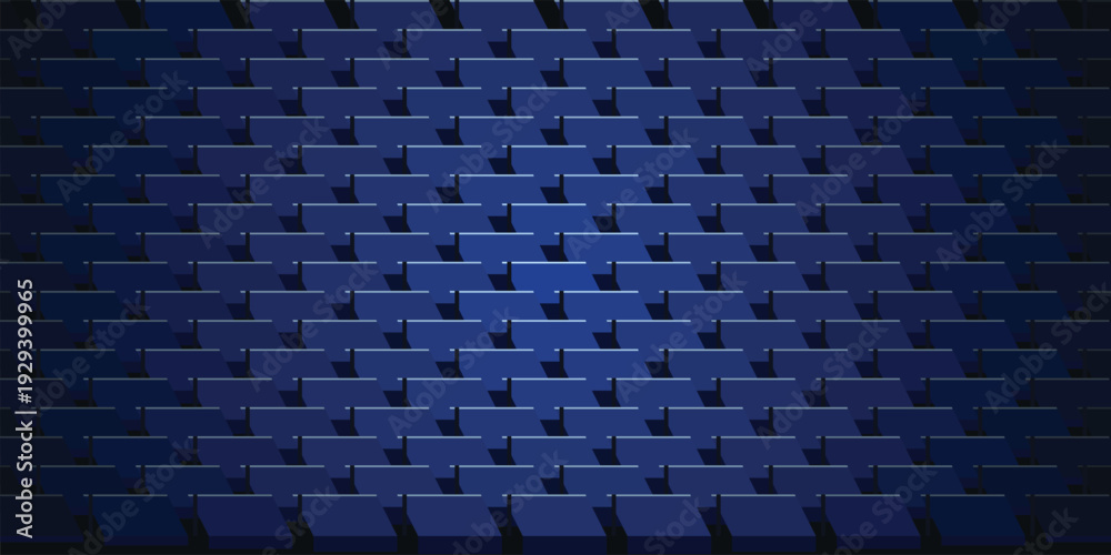 Fototapeta premium Futuristic Minimalist Blue Ventilation Mesh Texture for Professional Server Infrastructure and UI Design