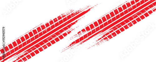 Tire tread marks, drift, motorsport, motocross, rally, tread mark with skid, grinding, splash effect. Graphic set of tire treads, wheel texture, car racing. Vector collection, wheel treads on asphalt