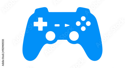 Blue Game Controller Icon.