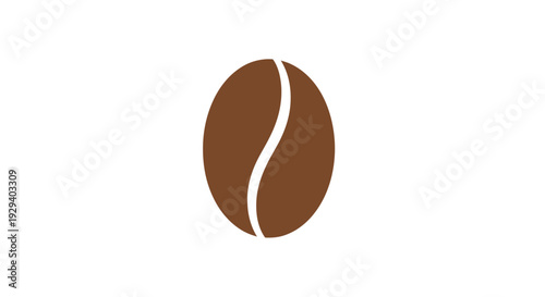 Coffee Bean Illustration Design Element.
