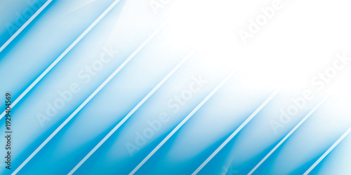Abstract Blue and White Diagonal Lines Background with Gradient Effect.