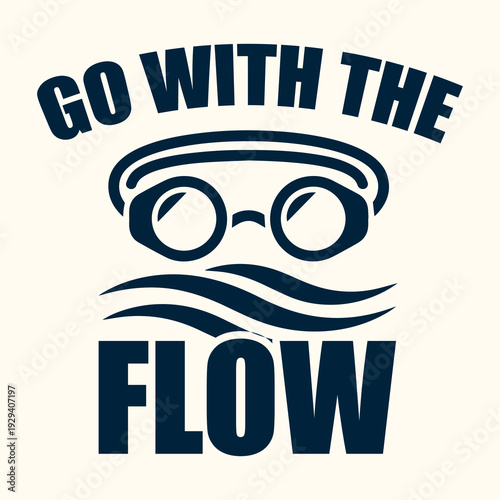 Go With The Flow Swimming Goggles Design