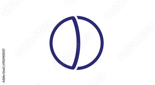 Tennis Ball Icon Simple Design Element.