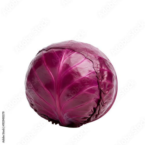 Red cabbage isolated on white background
