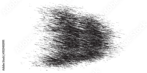 Abstract textured brush stroke with fine lines and dark tones.