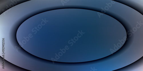 Abstract Blue Ellipse with Concentric Rings and Subtle Gradients.