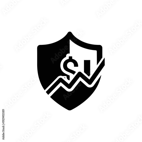 Shield Icon with Dollar Sign Protection.