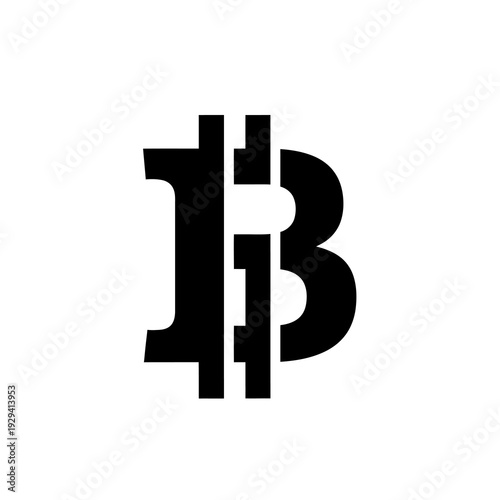 Stylized Monogram Letter Logo Design.