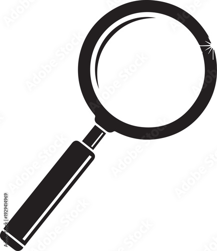 Magnifying glass icon vector