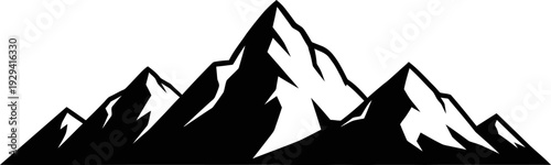 Mountain range silhouette