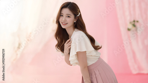 フレッシュな印象の女性ポートレート