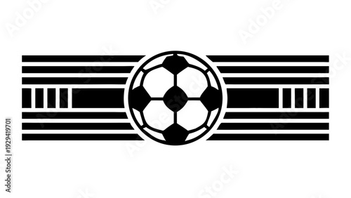 Soccer Ball Decorative Stripe Icon