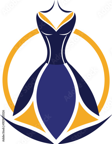 women dress logo design