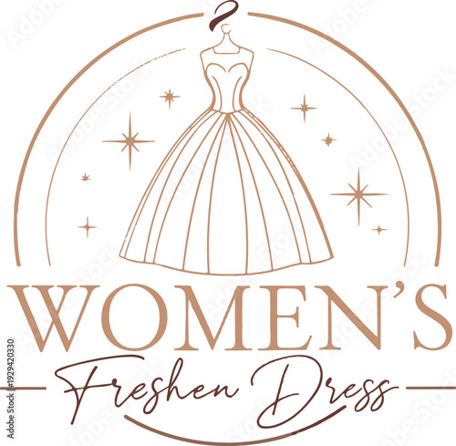 women dress logo design