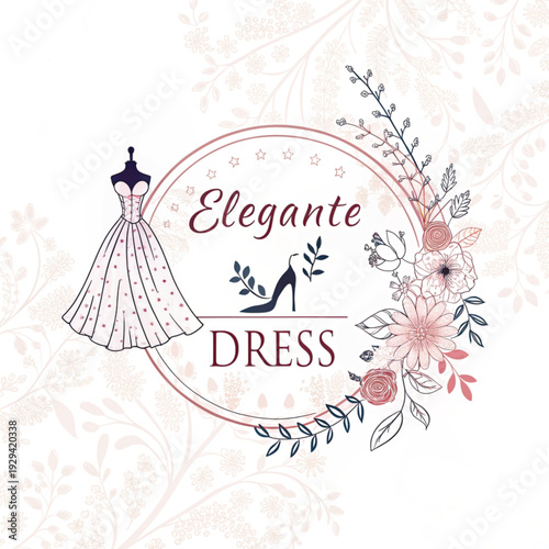 women dress logo design