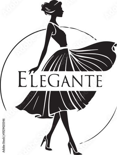 women dress logo design