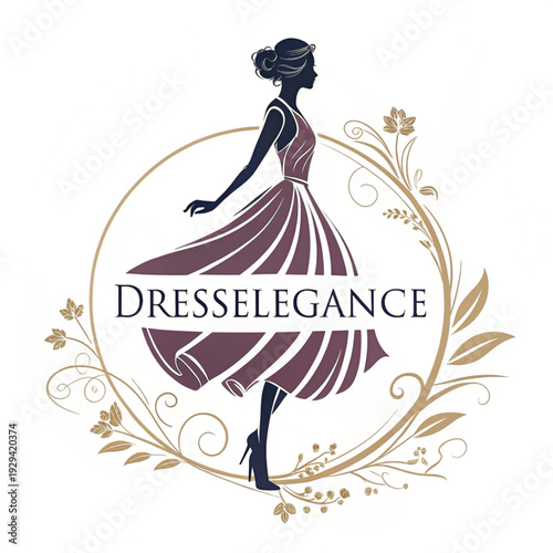 women dress logo design