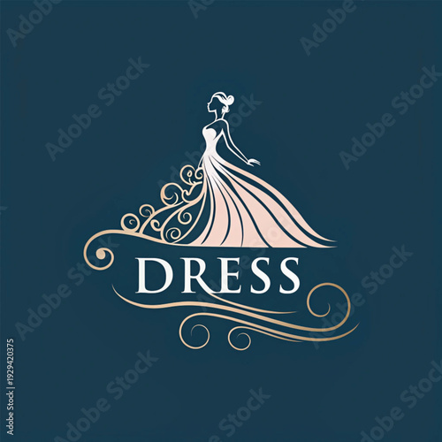 women dress logo design