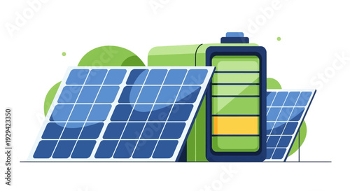 Sustainable Solar Energy System with Battery Storage and Renewable Power Generation