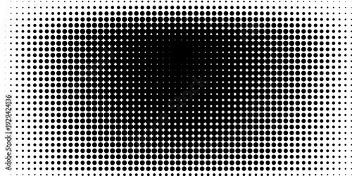 Set of halftone dots gradient pattern texture isolated on white background. Straight dotted spots using halftone circle dot raster texture. Vector blot half tone collection.