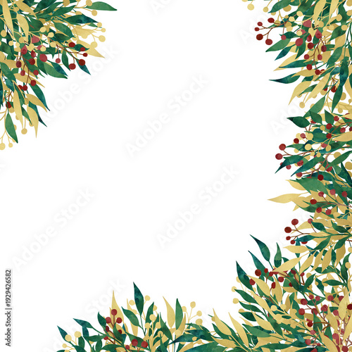 Wallpaper Mural Floral summer corners. Clip art isolated Torontodigital.ca