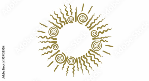 Vibrant and dynamic abstract geometric pattern with a powerful zigzag shape at its core, featuring energetic lines in yellow, green, and white on a striking dark background