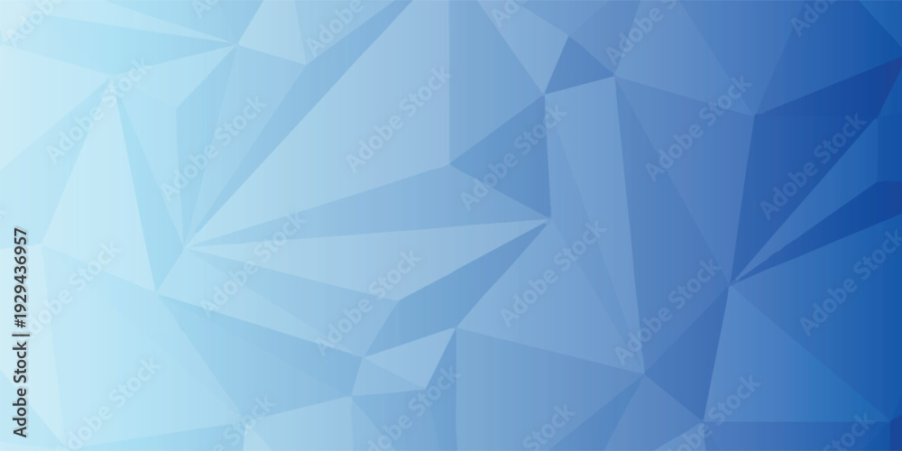 Fototapeta premium Conceptual Polygonal Background For Packaging Materials, Special Offers, Promotional Events, Gift Cards, Sales. Bright Blue Vector Illustration eps10