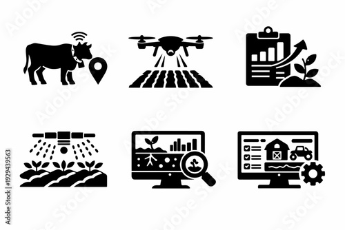 Smart farming technology: livestock, drones, data analysis, irrigation, and crop management