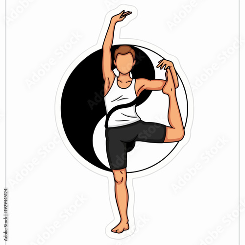 Vector illustration of the symbol of inner power