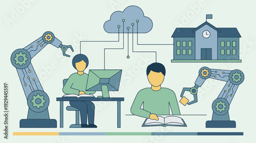 Digital education and human learning augmented by AI and robotics