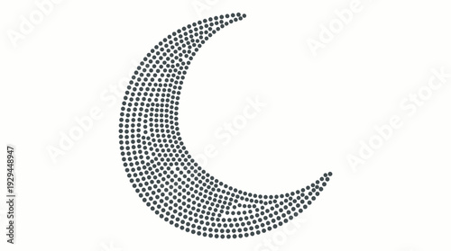 Crescent moon icon vector