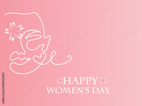 Greeting card with pink flowers and floral love design for wedding valentine or birthday celebration