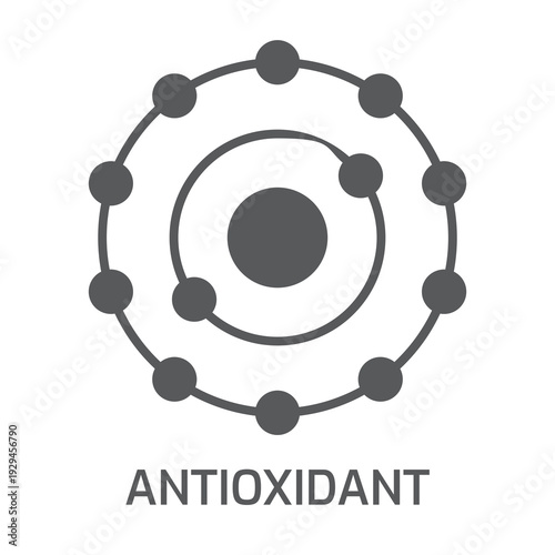 antioxidant icon. vector line illustration