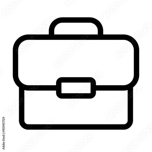 Briefcase icon isolated on white background