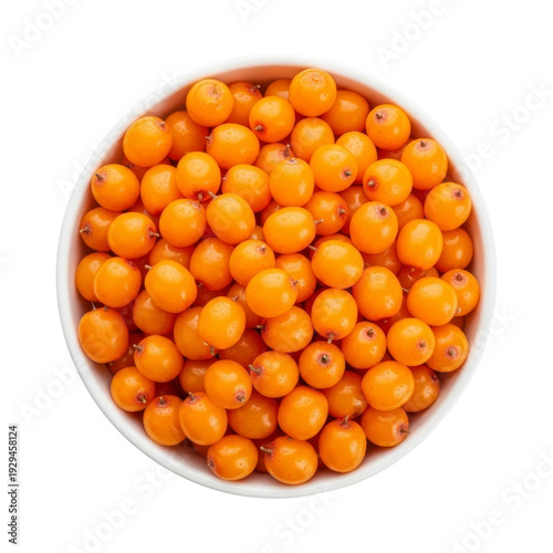 Bowl of fresh sea buckthorn berries