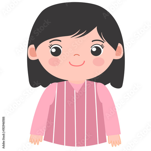 little girl in pink dress