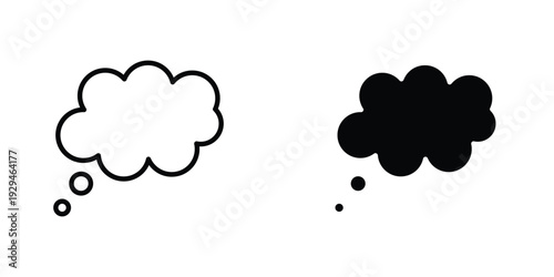 Dream cloud icon in doodles flat and line stroke pack