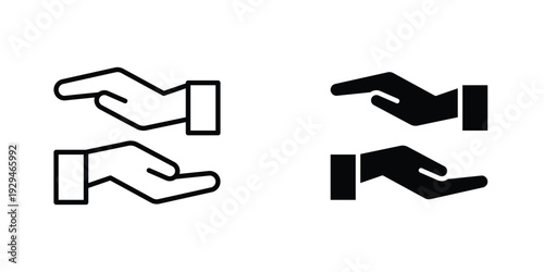 Forgiveness icon in doodles flat and line stroke pack