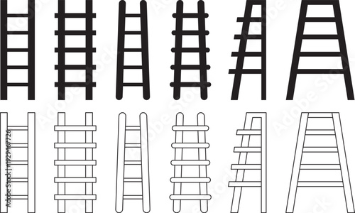 Collection of various ladder designs and styles